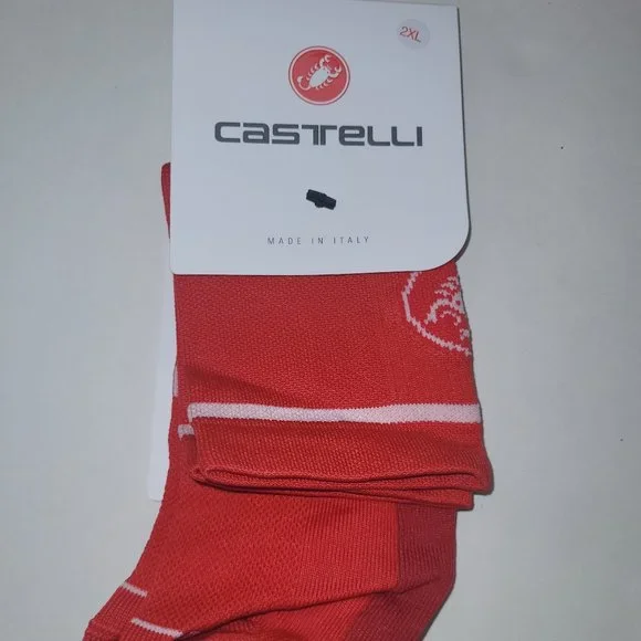 Castelli Entrata 13 Socks Men's 2XL US 11-14  EUR 44-47 Cycling Socks - Picture 2 of 5